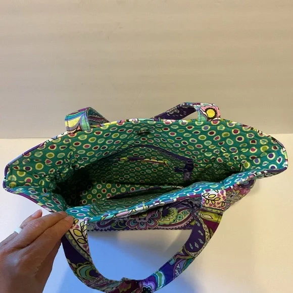 Vera Bradley Glenna Shoulder Bag Heather Paisley Multi Color Quilted Grandmacore - Picture 8 of 9